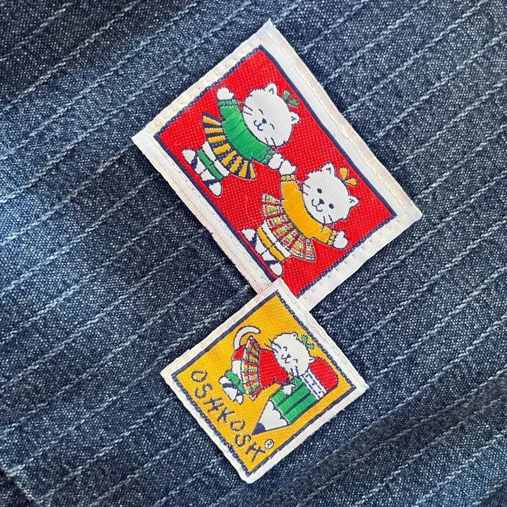 Vintage OshKosh B'gosh Denim with Colorful Patches